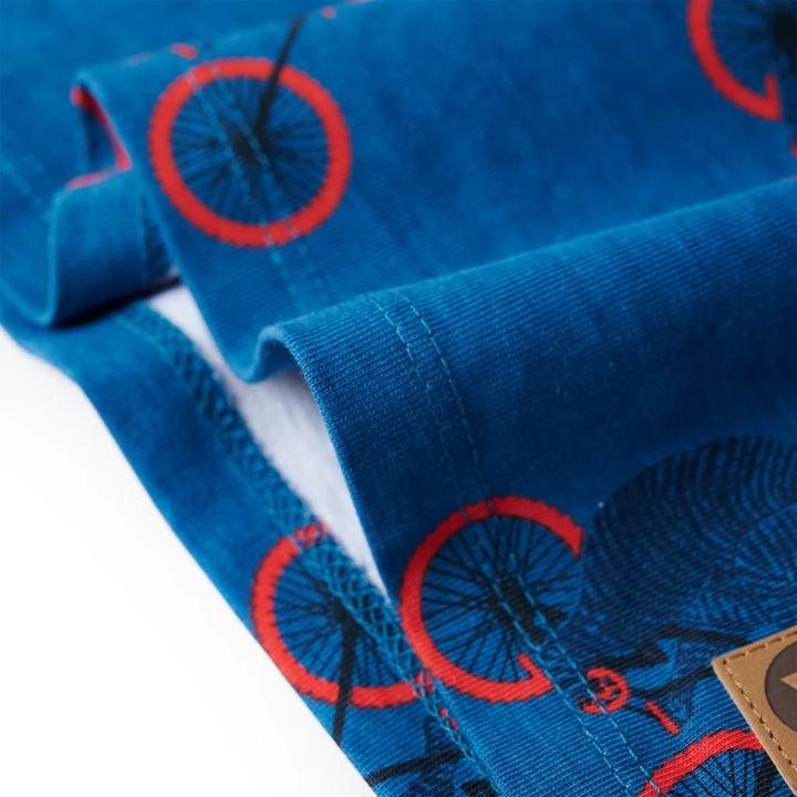Produktbild VidaXL Kinderpyjama mit Langen Ärmeln Petrolblau 104,Material (104)