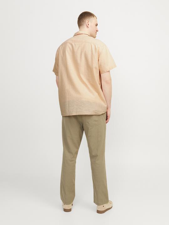 Actual product image Jack & Jones Jjelinen Blend Shirt Ss Sn Pls (4XL)