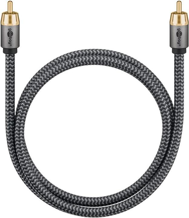Image du produit Goobay Câble RCA mono, 5 m, Sharkskin Grey (5 m, RCA)