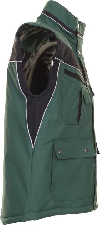 Productafbeelding Planam unisex wintergilet PLALINE groen, zwart maat XS (XS)