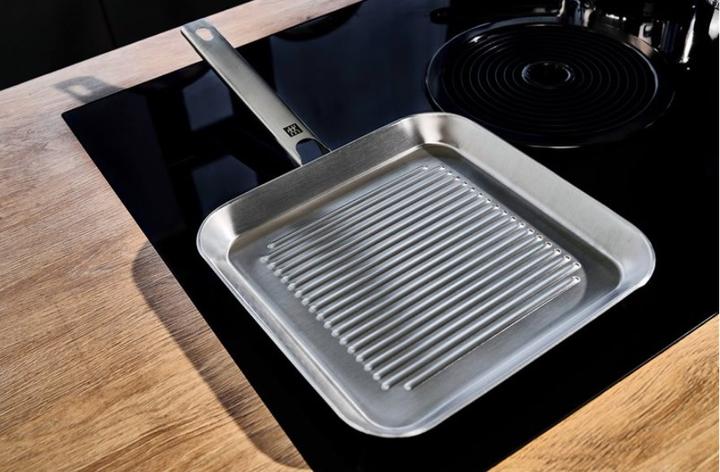 Produktbild Zwilling Grillpfanne unbeschichtet (24 cm, Grillpfanne, Edelstahl)
