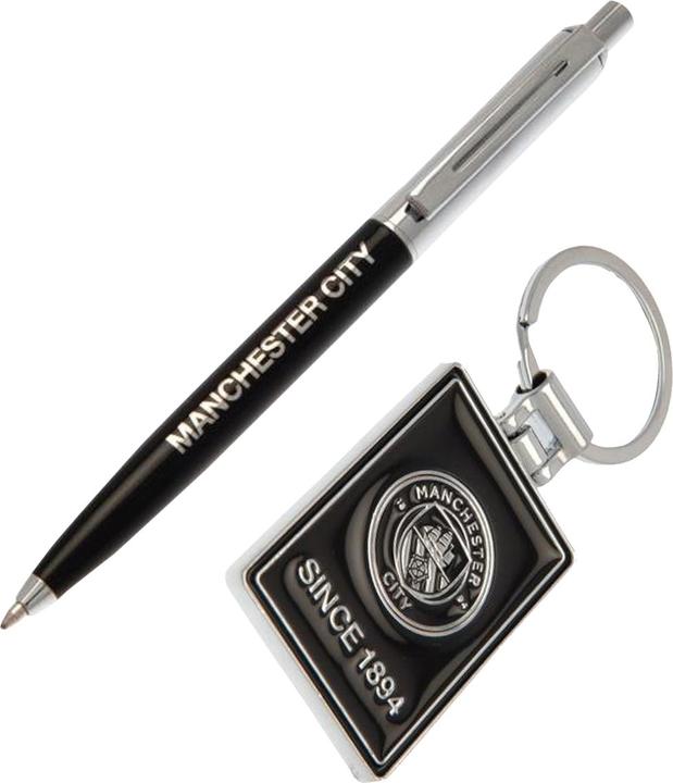 Manchester City FC Stift und Schlüsselanhänger Set