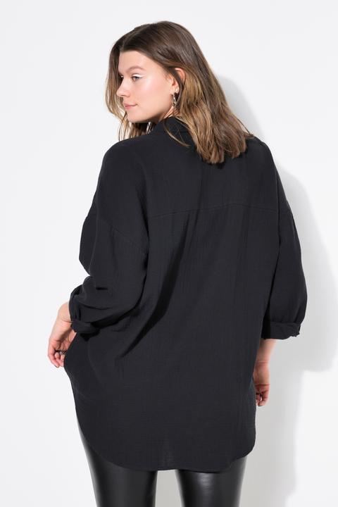 Produktbild Studio Untold Musselin Bluse, oversized, Hemdkragen, Langarm (46, 48)