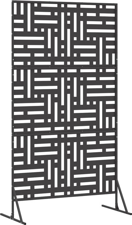 Produktbild VidaXL Sichtschutz 180 cm schwarzer Stahl (180 cm)