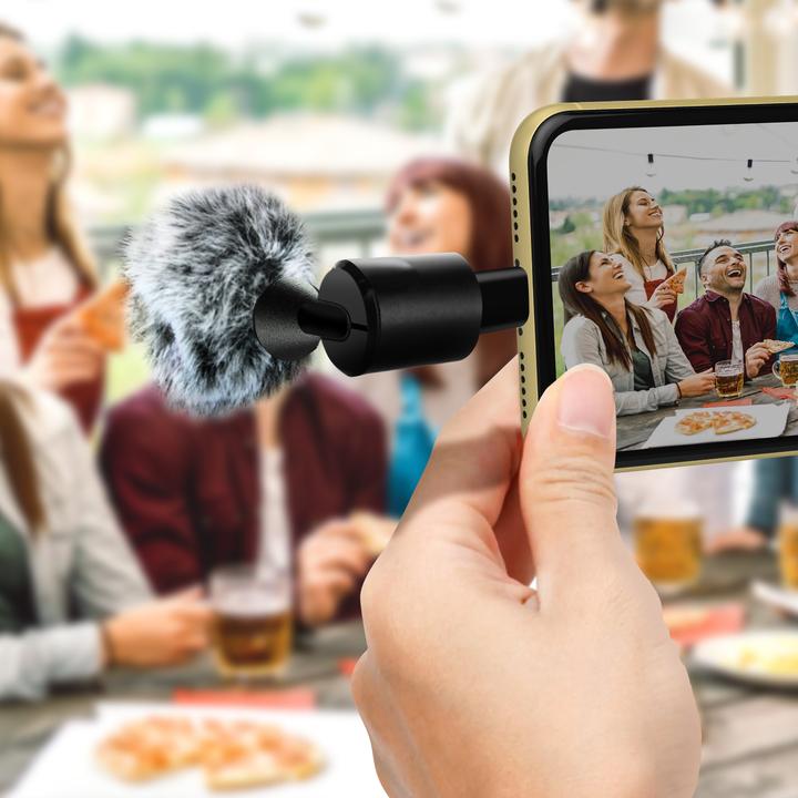 Actual product image Puluz Microphone with Lightning connector