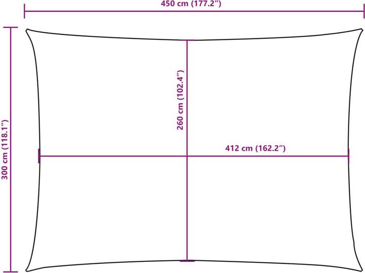 Produktbild VidaXL Sonnensegel (300 x 450 cm)