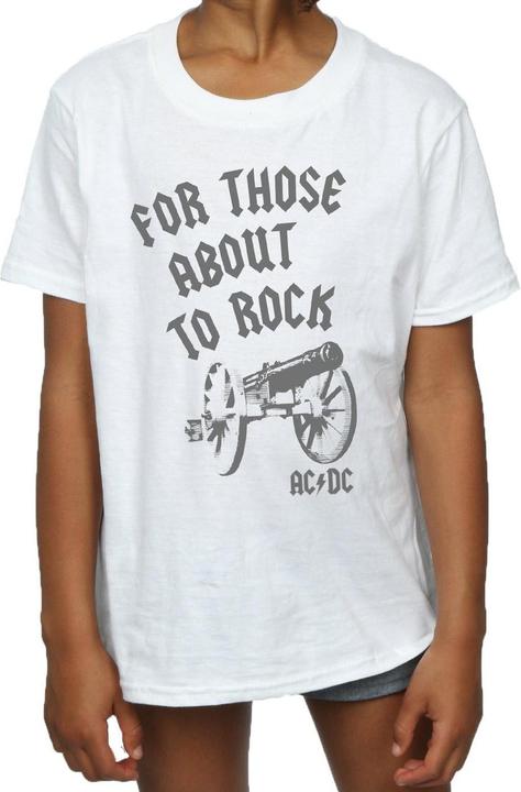 Produktbild AC/DC Girls For Those About To Rock Cannon TShirt aus Baumwolle (140, 146)