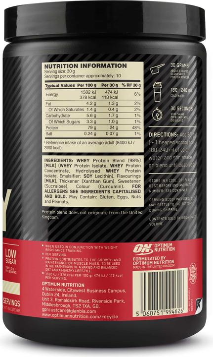 Produktbild Optimum Nutrition 100% Whey Gold Standard (Vanilla Ice Cream, 1 Stk., 300 g)