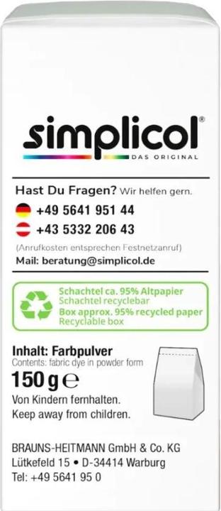 Produktbild Simplicol Textilfarbe expert (Salbeigrün)
