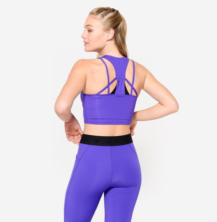 Produktbild Domyos Crop Top Damen enganliegend - violett (M)