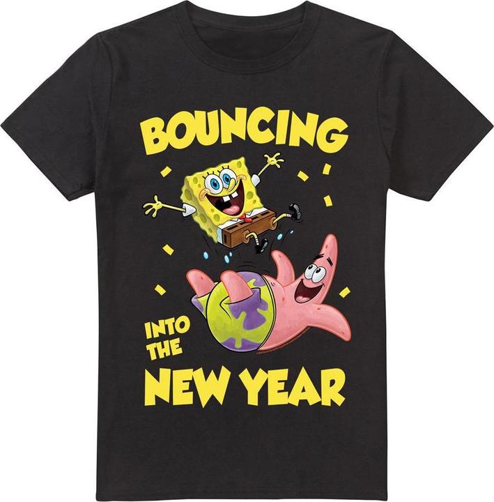Produktbild Spongebob Squarepants Bouncing Into The New Year TShirt (4XL)