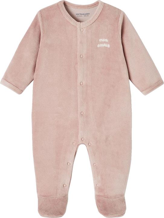 Actual product image Vertbaudet 3er-Pack Baby Samt-Strampler BASIC (68)