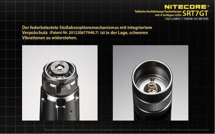 Actual product image Nitecore Srt7gt (15.80 cm, 1000 lm)