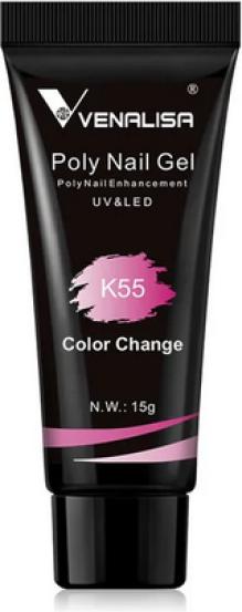 Venalisa Poly Gel K55 Rosa Color Change (Nagellacktrockner, Rosa)