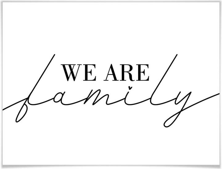 Produktbild Trenddeko We are family (30 x 24 cm)