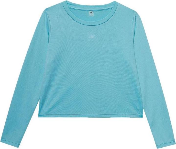 Actual product image 4F Koszulka damska longsleeve F218 niebieska 4FWSS24TFLOF218 33S M (M)