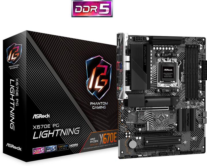 Actual product image AsRock X670E PG Lightning (AM5, AMD X670E, ATX)