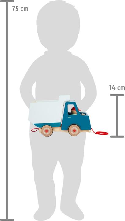 Actual product image small foot Dump truck pull-behind vehicle