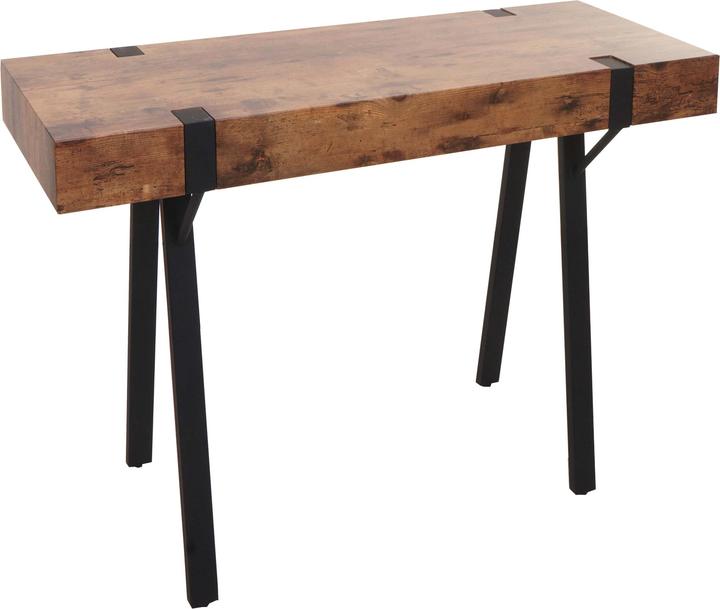 Produktbild Mendler Konsolentisch HWC-L54, Metall 75x100x40cm, dunkle Wildeiche (75 x 100 x 40 cm)