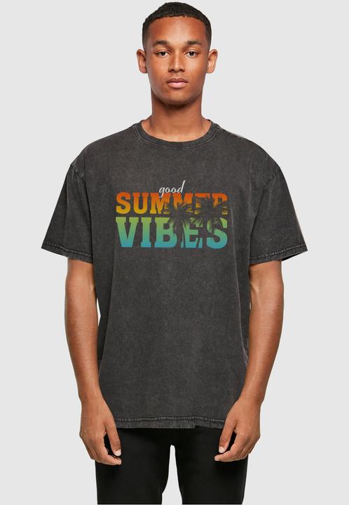 Actual product image Merchcode Good Summer Vibes Acid Washed Oversize Tee - 112705 (S)