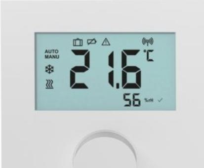 Actual product image Pettinaroli trådløs rumtermostat - med display V4 IP, hvid