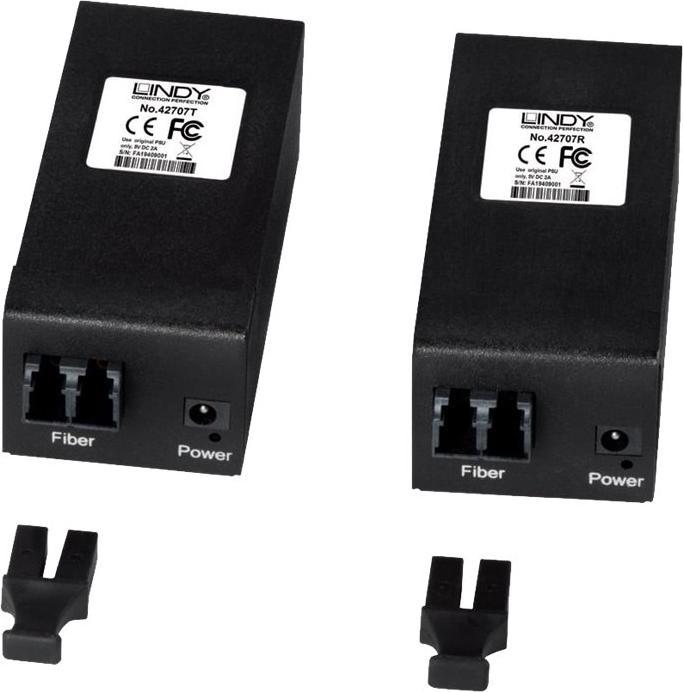 Produktbild Lindy USB 3.1 / 3.0 LWL/Fibre Optic Extender 400m (400 m, USB 3.0, USB 3.1, 5 W)