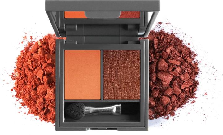 Actual product image Alix Avien Duo Eyeshadow - Pumpkin Cake & Pearly Cinnamon (Orange)