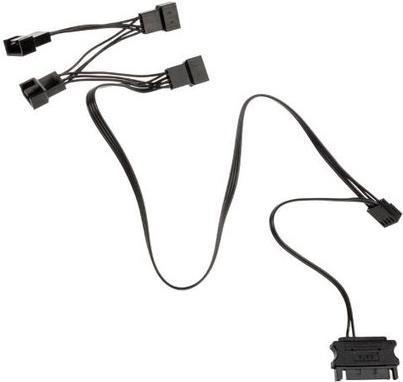 Produktbild Kolink 1-4 PWM Lüfter Splitterkabel - 35 cm, geflochten, schwarz