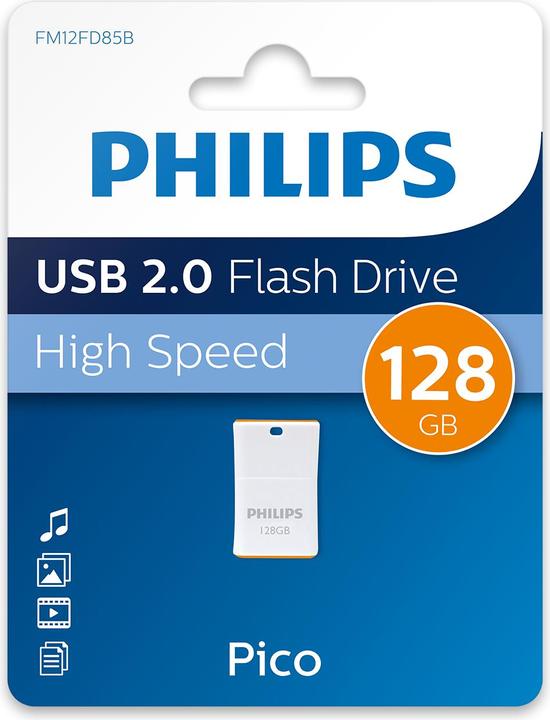 Immagine prodotto Philips USB 2.0 128GB Pico Edition Sunrise Orange (128 GB, USB-A)
