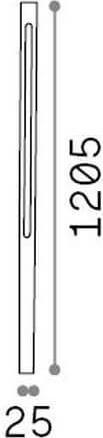 Image du produit Ideal lux JEDI LED Lampadaire 19W Anthracite IP65 blanc chaud 306797 (2250 lm)