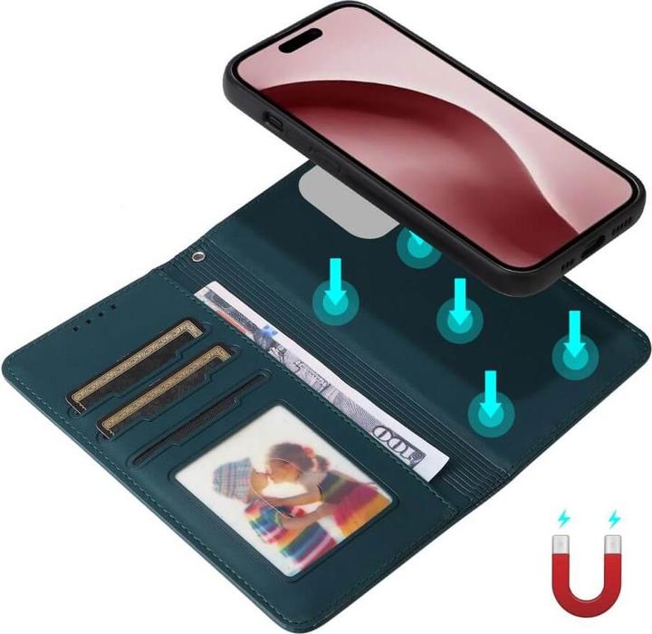 Immagine prodotto Cover-Discount iPhone 16 Pro - Custodia a portafoglio divisibile 2 in 1 per telefoni cellulari (Apple iPhone 16 Pro)