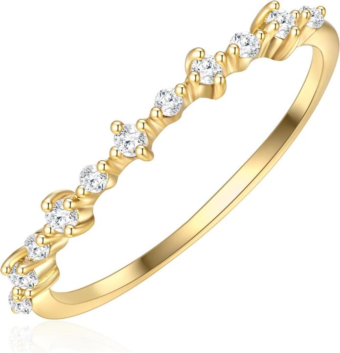 Immagine prodotto Glanzstücke München Donna Argento Sterling Cubic Zirconia Oro Giallo - 30450 (54, 925 Argento)