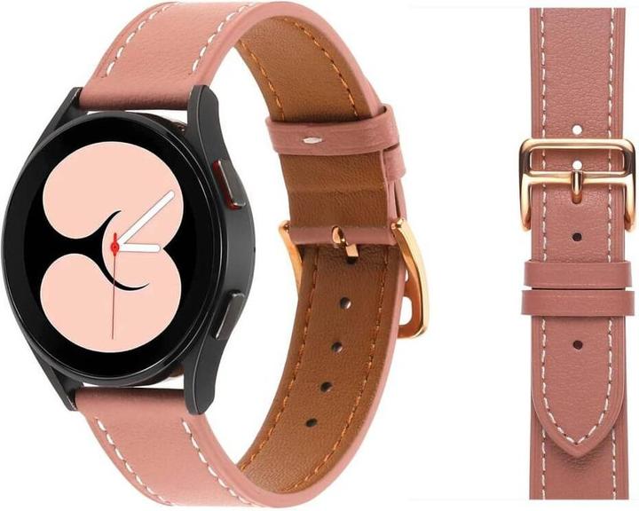 Produktbild Cover-Discount Galaxy Watch 5 - Lederarmband rosa (Kunstleder)