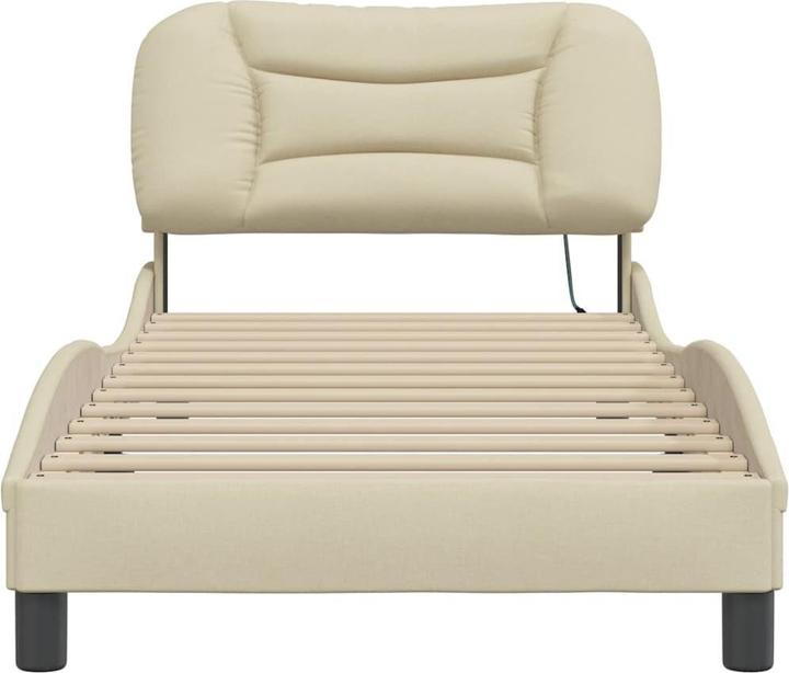 Produktbild VidaXL Bettgestell mit LED Stoff (90 x 200 cm)