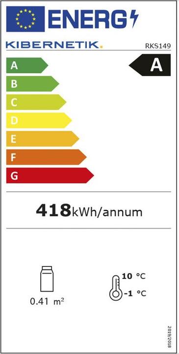 Energie-Label Kibernetik FSP RKS149 Retro (168 l)