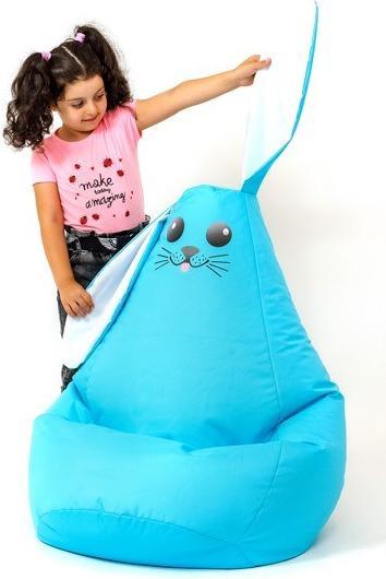 Actual product image Go Gift Sako bag stool rabbit blue XL 130 x 90 cm
