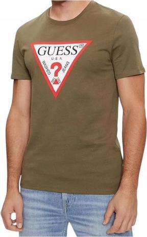 Produktbild Guess Herren T-Shirt Original Logo Grün (L)