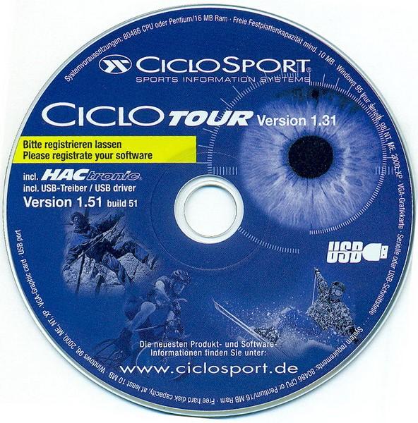 Produktbild MGA Ciclosport Ciclo Tour Software
