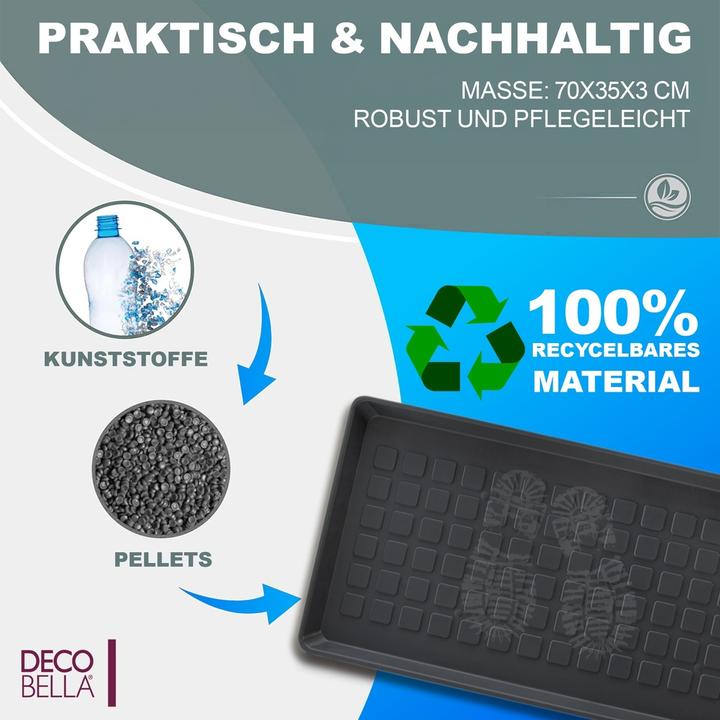 Produktbild DecoBella Schuhabtropfschale (71 x 35 x 3 cm)