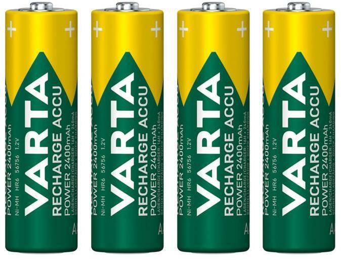 Actual product image Varta Rechargeable Accu (4 pcs., AA, 2400 mAh)
