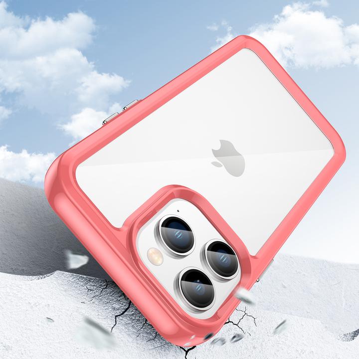Immagine prodotto Hurtel Outer Space Case iPhone 14 Pro Max cover rigida con cornice in gel rosso (Apple iPhone 14 Pro Max)