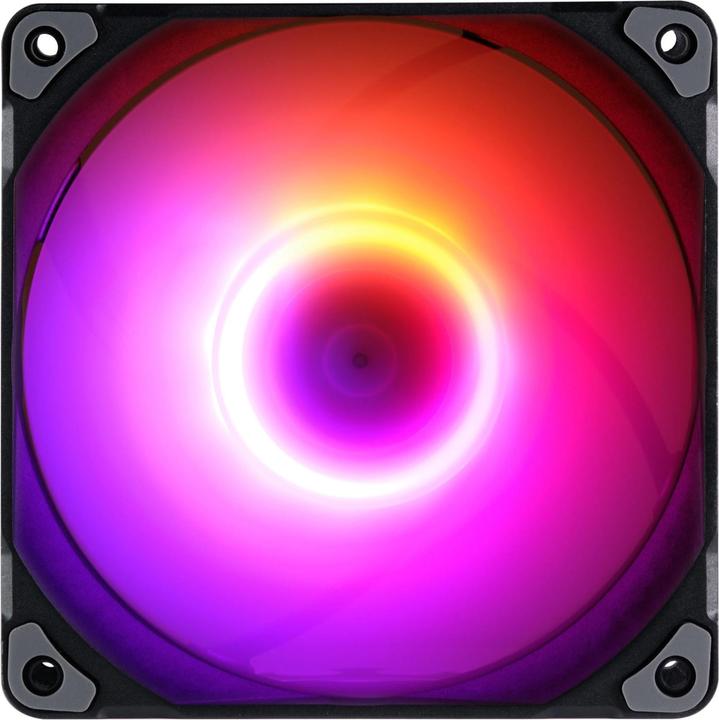 Actual product image Phanteks M25 PWM D-RGB fan, 3-pack - 120mm, black (120 mm, 3 x)