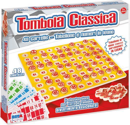 Rs Toys Tombola tabellone in legno 48 cartelle