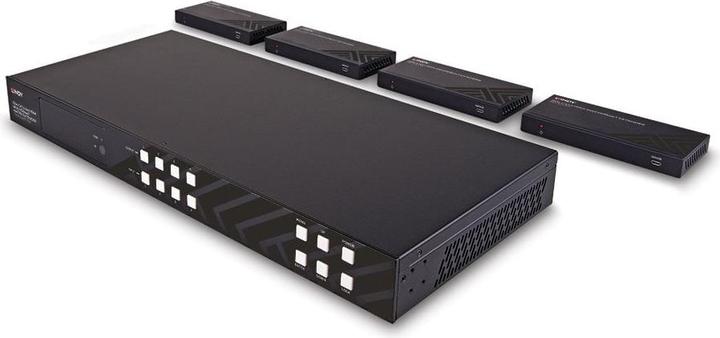 Image du produit Lindy Kit extender matrice HDMI 4K60 HDBaseT 150m cat.6 4x4 avec émetteur HDBaseT et 4 récepteurs