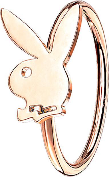 Star Piercing Micro Piercing Ring rosegold Playboy Bunny (ohne Messing, Chirurgenstahl 316L)