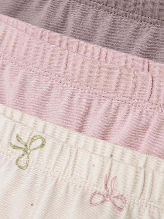 Immagine prodotto Name it Nmftights 3p Barely Pink Bow Noos (104, Confezione da 5 pezzi)