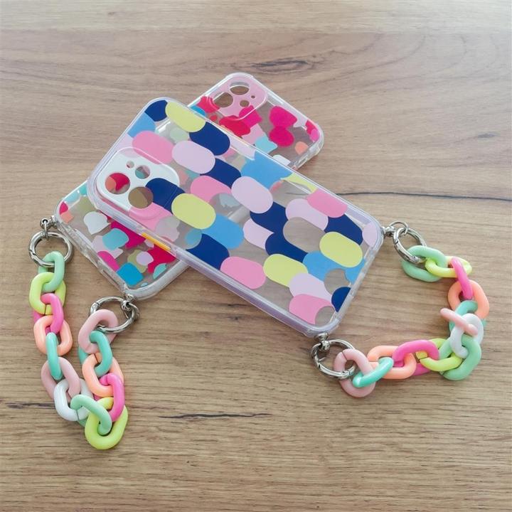 Immagine prodotto Hurtel Color Chain Case custodia elastica flessibile in gel con ciondolo a catena per iPhone 12 Pro (Apple iPhone 12 Pro)