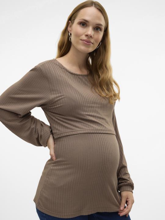 Produktbild Mamalicious Normal geschnitten Rundhals Top Bluse (XL)