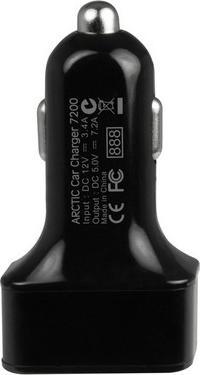 Immagine prodotto Arctic Caricatore da auto 7200, caricatore da auto USB a 3 porte.