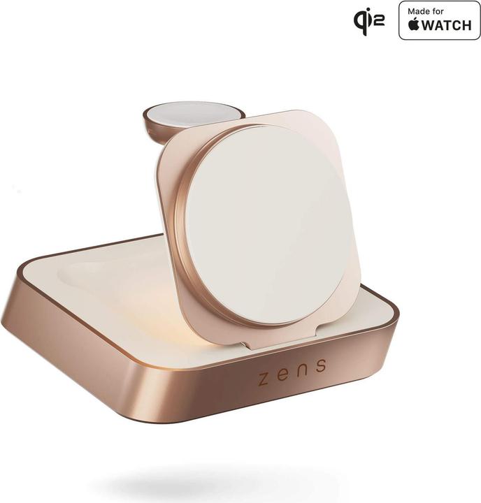 Zens 1x 15W Qi2, 1x 5W Apple Watch inkl. Ladegerät (20 W)